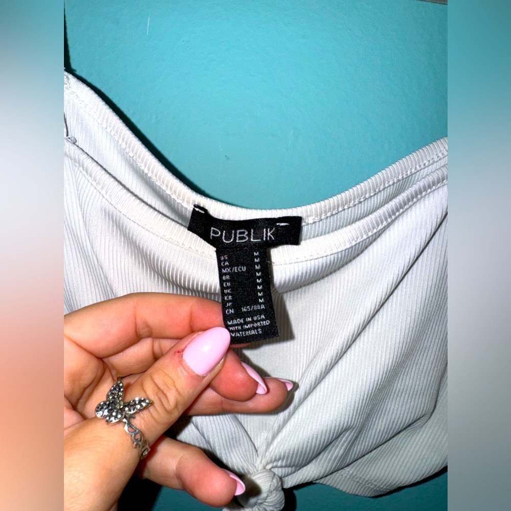 Publik Knot Crop Top : Size M